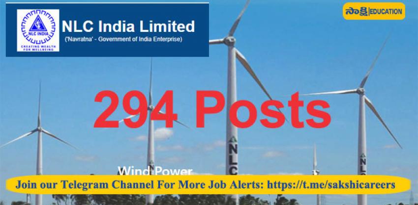 nlc india limited 294 jobs