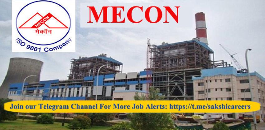 MECON Limited New Recruitment 2023 Notification| Managerial Posts