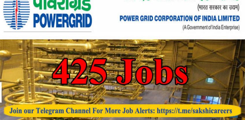 425 Jobs in POWERGRID for Diploma holders 