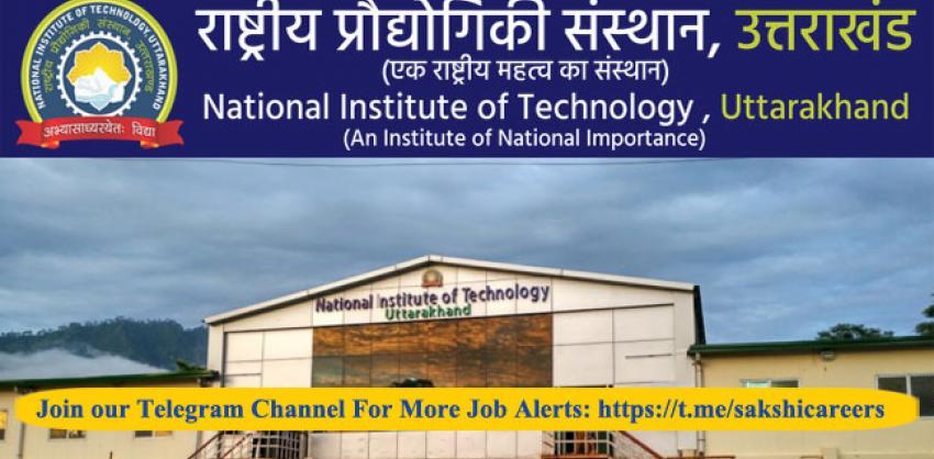 nit uttarakhand recruitment 2023