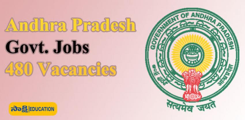480 Andhra Pradesh Govt. Jobs 
