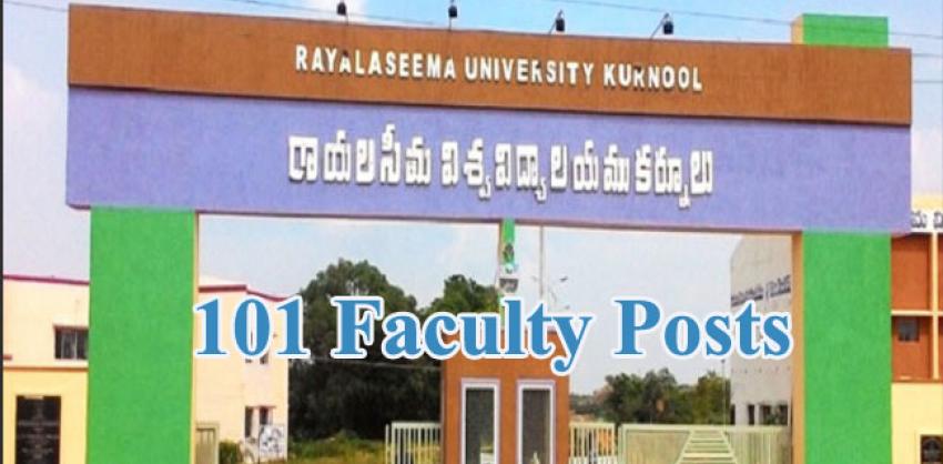 Rayalaseema University recruitment 2023