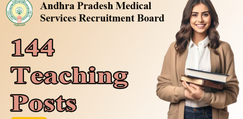APMSRB Recruitment 2023  APMSRB Assistant Professors Vacancy  144 Teaching Posts in AP Government  APMSRB Assistant Professors Recruitment Notification  