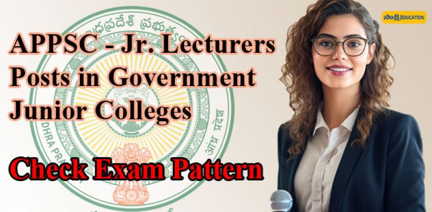 APPSC Junior Lecturer Positions in A.P. Colleges  APPSC Notificationappsc junior lecturers notification 2023   APPSC Recruitment for Junior Lecturers   