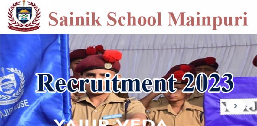 sainik school mainpuri recruitment 2023