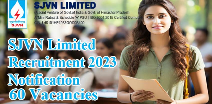 sjvn limited recruitment 2024