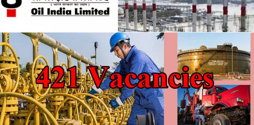 421 Vacancies In Oil India Limited Check Details Here   Oil India Limited Recruitment 2024 