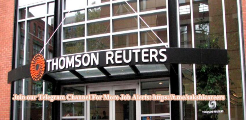 New Jobs Opportunity in Thomson Reuters 