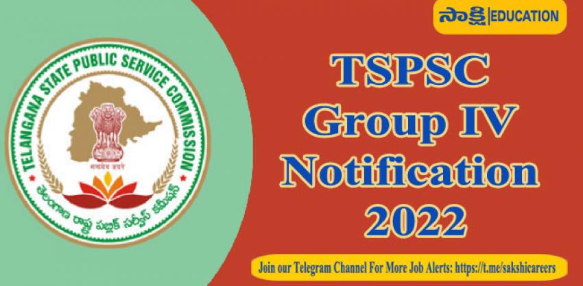 TSPSC Group IV Notification 2022