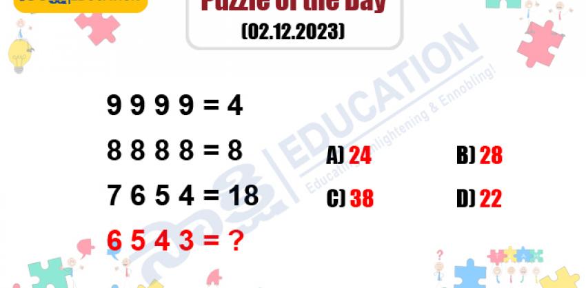 Puzzle of the Day (02.12.2023)    sakshi education DailyPuzzles   BrainTeasers