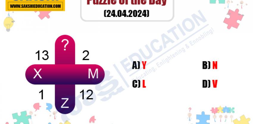 Puzzle of the Day  mising number puzzle  sakshieducation dailypuzzles