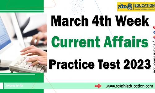Top 25 March 4th Week Current Affairs Bitbank #sakshieducation