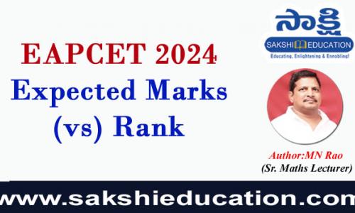Telangana EAPCET 2024 Expected Marks (VS) Rank