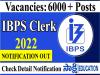 IBPS Clerk Notification 2022 Apply For 6000 Posts