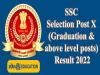 SSC Selection Post X (Graduation & above level posts) Result 2022 out