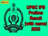 UPSC IFS Prelims Result 2023 with name
