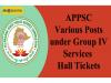 APPSC Hall Tickets