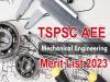 TSPSC AEE Mechanical Merit List 