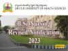 Dr. YSRUHS B.Sc Nursing Revised Notification 2023,Eligibility Criteria, Admission Form
