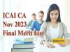ICAI CA final merit list