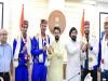 Sports Minister Anurag Thakur felicitates winners of Olympic, Paralympic games in Varanasi