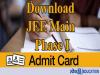 Release of JEE Mains Admit Cards