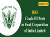 5043 Grade III Posts in FCI