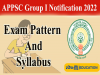 APPSC Group I Prelims & Main Exam Pattern & Syllabus 