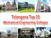 Telangana Top 20 Mechanical Engineering Colleges 2023