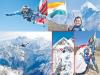 Indian woman skydiver Sheetal Mahajan jumps in front of Everest