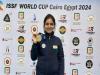 Indian shooter Sonam Muskar claims silver in women's 10m air rifle   India's Sonam Muskar secures silver in Cairo World Cup shooting event    Sonam Maskar Bags Silver Medal In 10m Air Rifle Event   Sonam Muskar celebrating her silver medal win in 10m air rifle at World Cup shooting