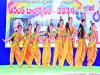 Cultural performance by girls at Children's Festival