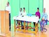 JNTU Professor and Vice Chancellor speaking to students and teachers