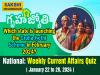 National Weekly Current Affairs Quiz in English January 22 to 28 2024