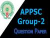 Question paper of appsc group 2 prelims exam    Special Answer Sheet by Subject Experts  Andhra Pradesh Public Service Commission