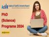 PhD (Science) Admission 2024 in AcSIR