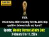 Sports Weekly Current Affairs Quiz in English February 5 to 11 2024