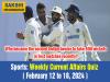 Sports Weekly Current Affairs Quiz in English February 12 to 18 2024