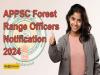 APPSC Forest Range Officers Notification 2024 