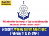 Economy Weekly Current Affairs Quiz in English February 19 to 25 2024
