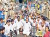 increased teacher posts says r krishnaiah   Tet protest for more teaching positions in Khairatabad