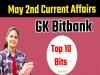 May 2nd Current Affairs GK quiz