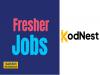 Job Opening for Freshers in Kodnest   Internship Opportunity  Java Python Developer Role at Kodnest  Kodnest Internship for Java Python Software Development  