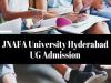 Admissions in Bachelor degree courses at JNAFA University