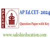 Andhra Pradesh EdCET 2024 Biological Science(URDU) Question Paper with Key