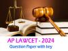 Andhra Pradesh LAWCET 2024 Question Paper (3 Years) with Key