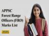 APPSC Forest Range Officers Marks List 