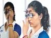 Manu Bhaker Appeals As She Aims For Third Olympic Medal   Manu Bhakar aiming during shooting competition  Manu Bhakar at Paris Olympics 2024  