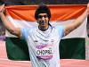 Neeraj Chopra stands at second place in Lausanne Diamond League  Neeraj Chopra throwing a javelin at the Lausanne Diamond League