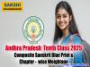 Andhra Pradesh Tenth Class 2025 1st Language Paper - 2  Composite Sanskrit Blueprint; Check Chapter-wise Weightage